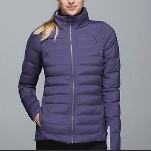 Lululemon fluffed up puffer Jacket in cobalt blue